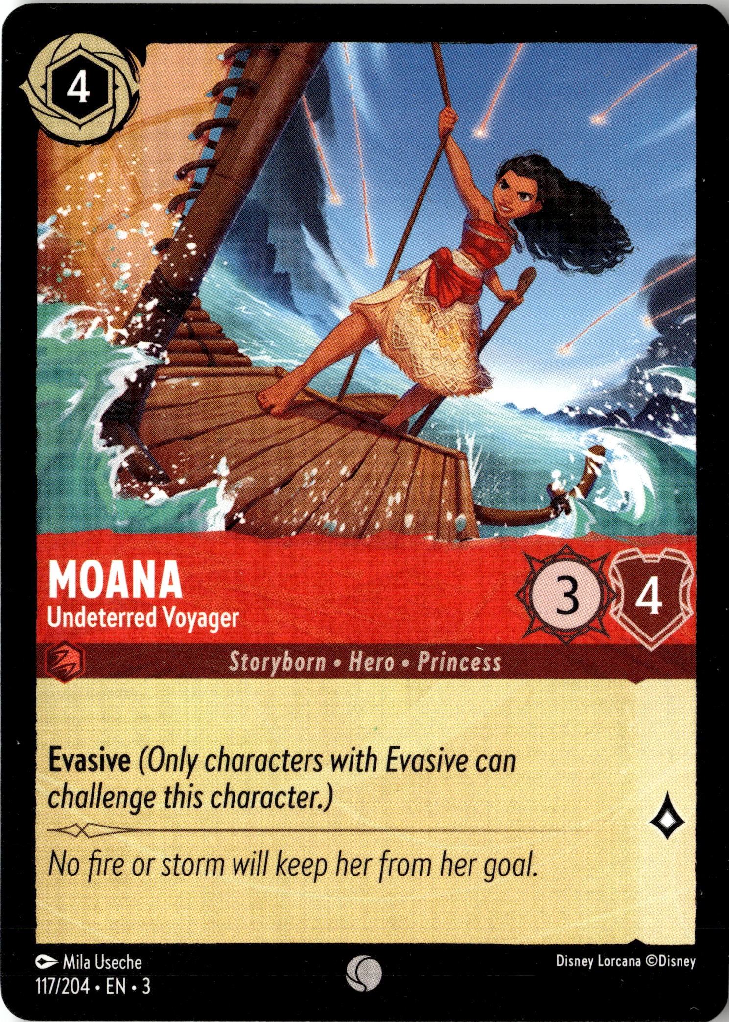 2024 Disney Lorcana En 3 Moana graded slab