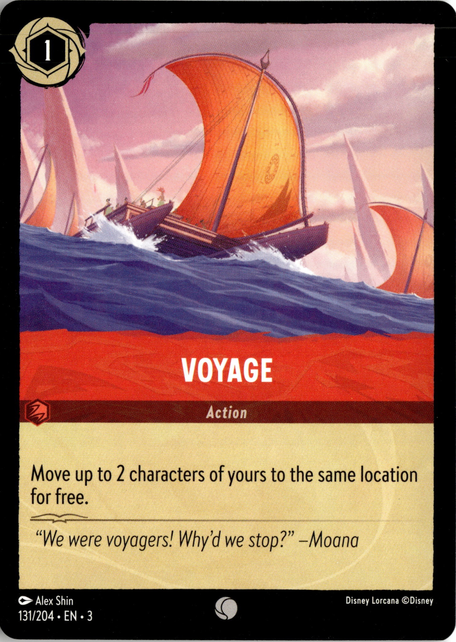2024 Disney Lorcana En 3 Voyage graded slab