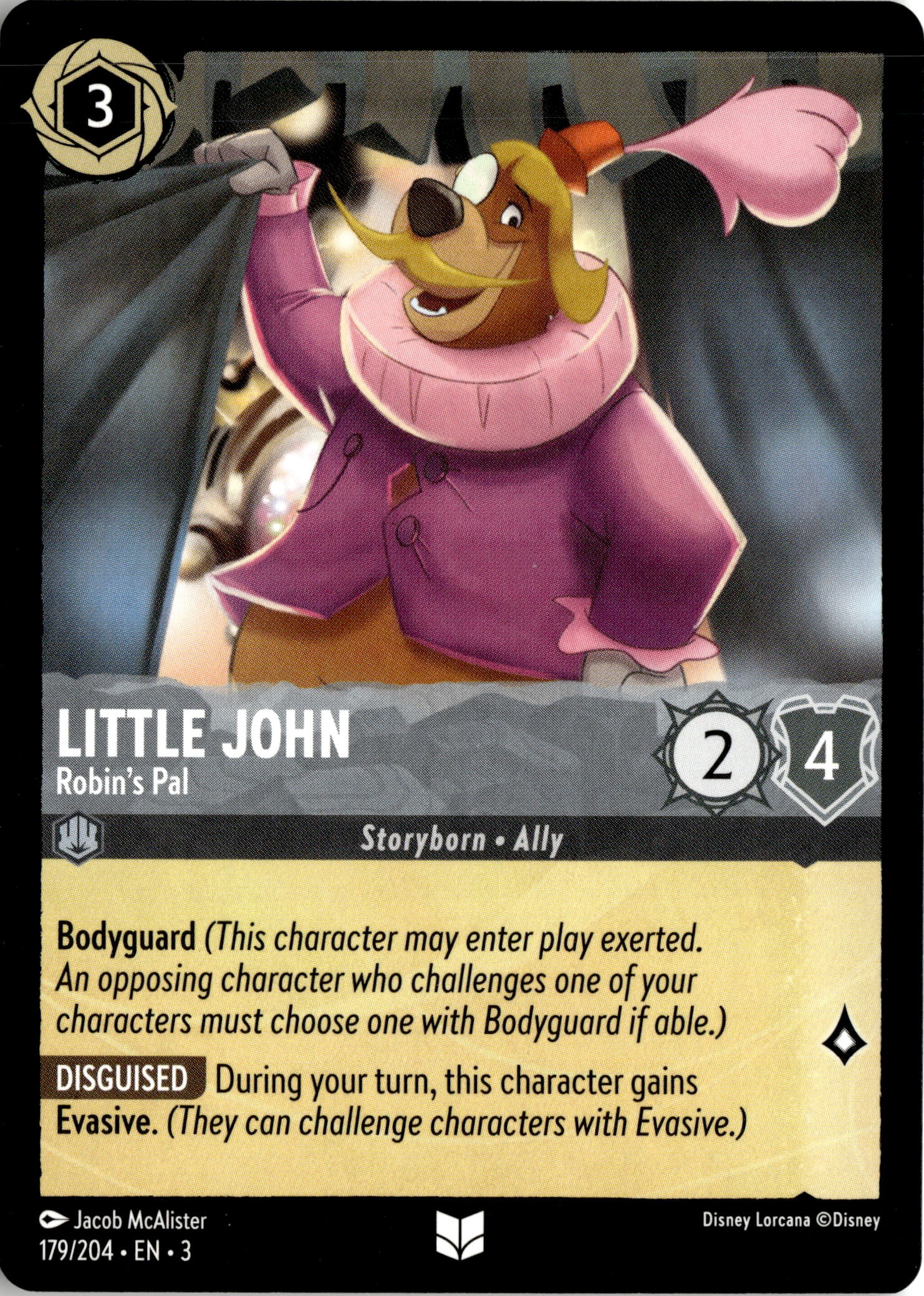 2024 Disney Lorcana En 3 Little John graded slab