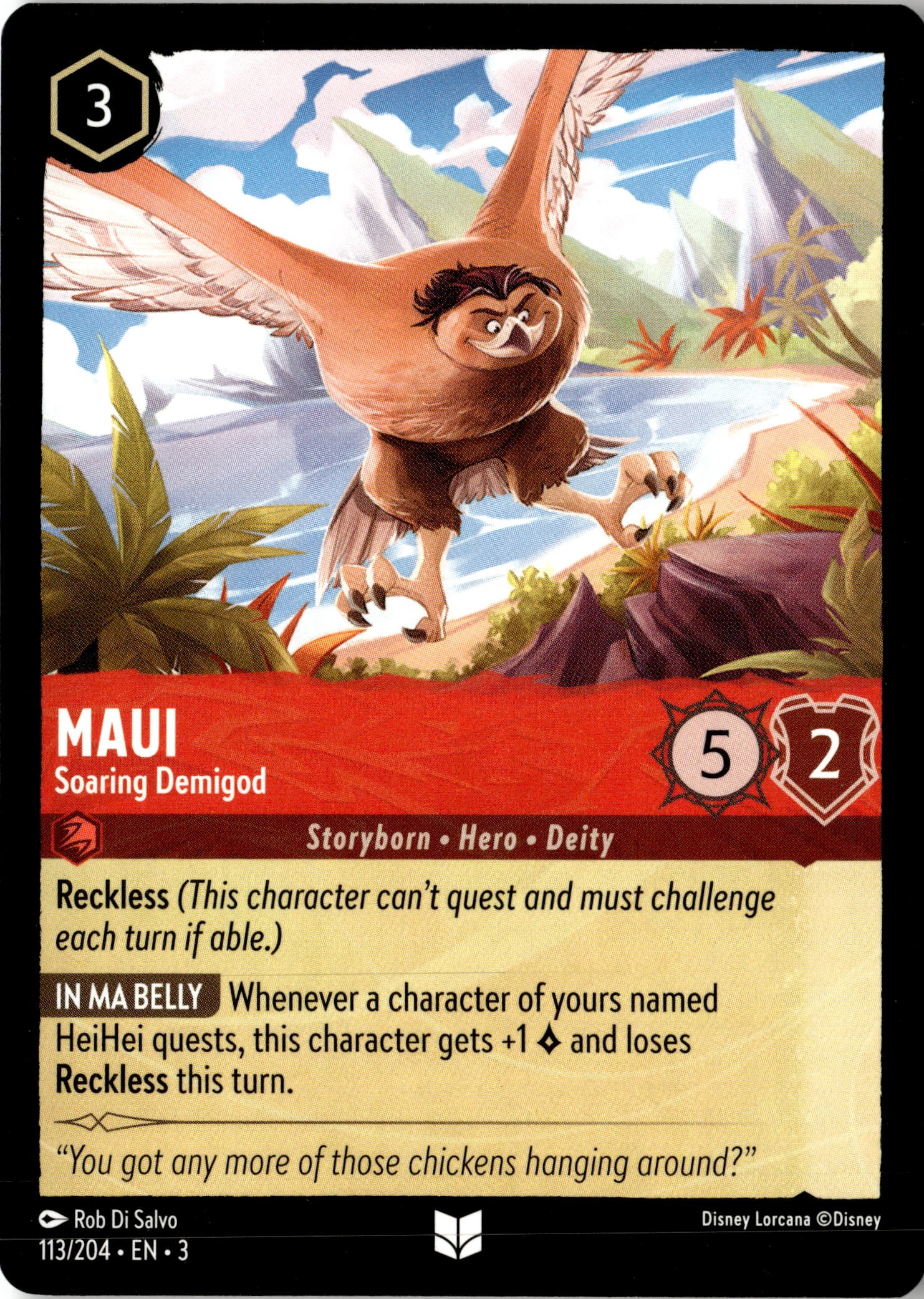 2024 Disney Lorcana En 3 Maui graded slab