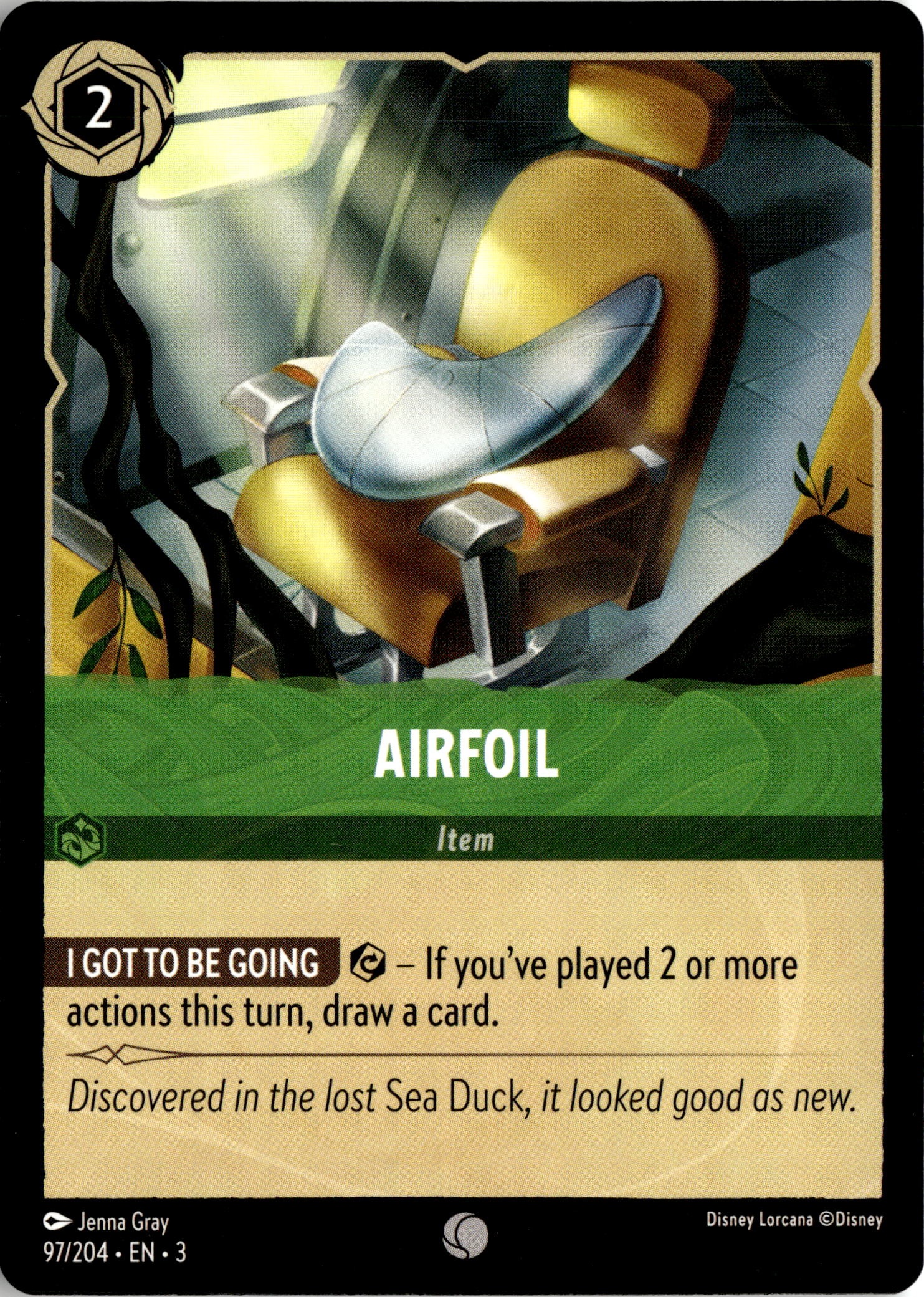Airfoil graded slab
