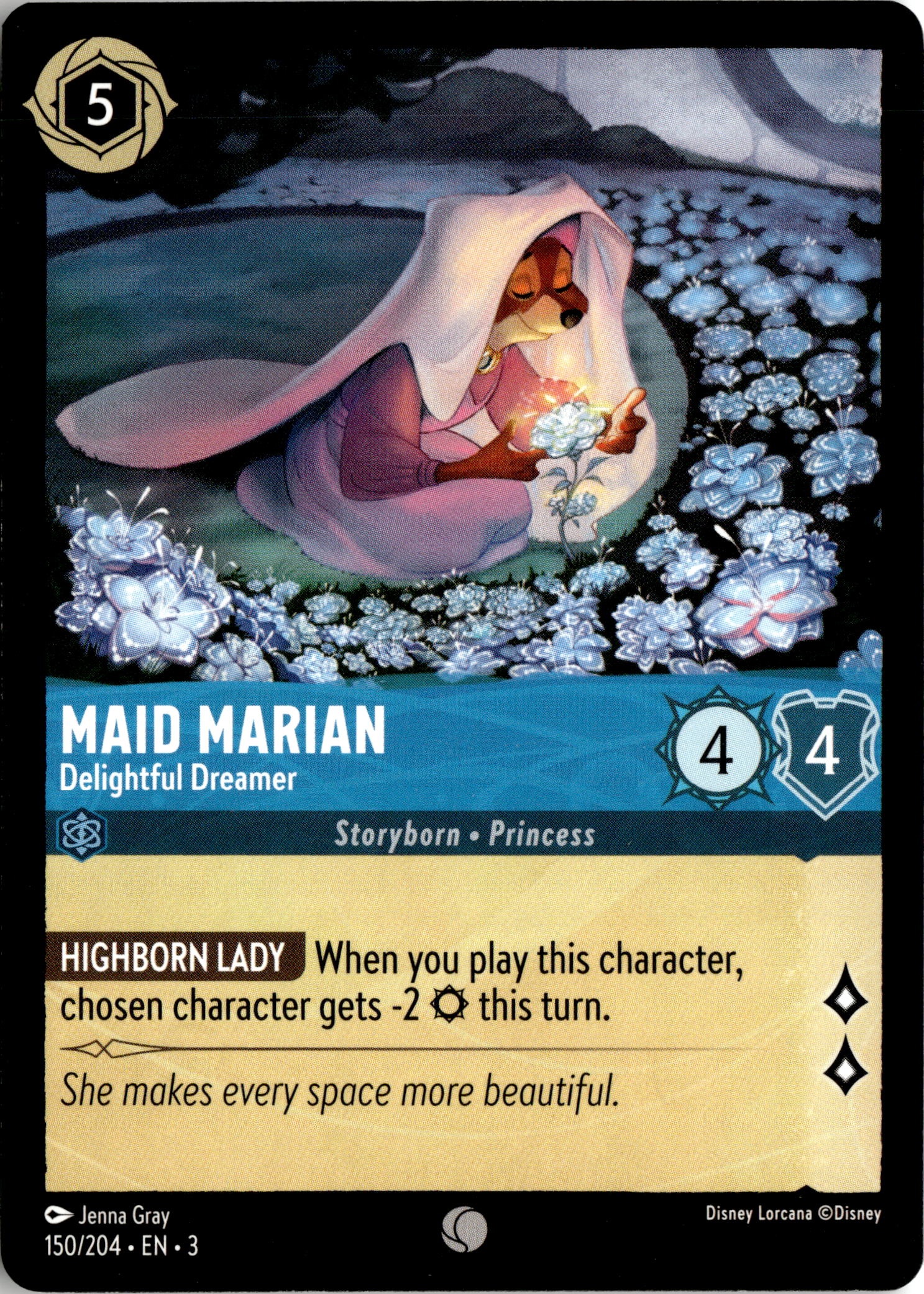 2024 Disney Lorcana En 3 Maid Marian graded slab
