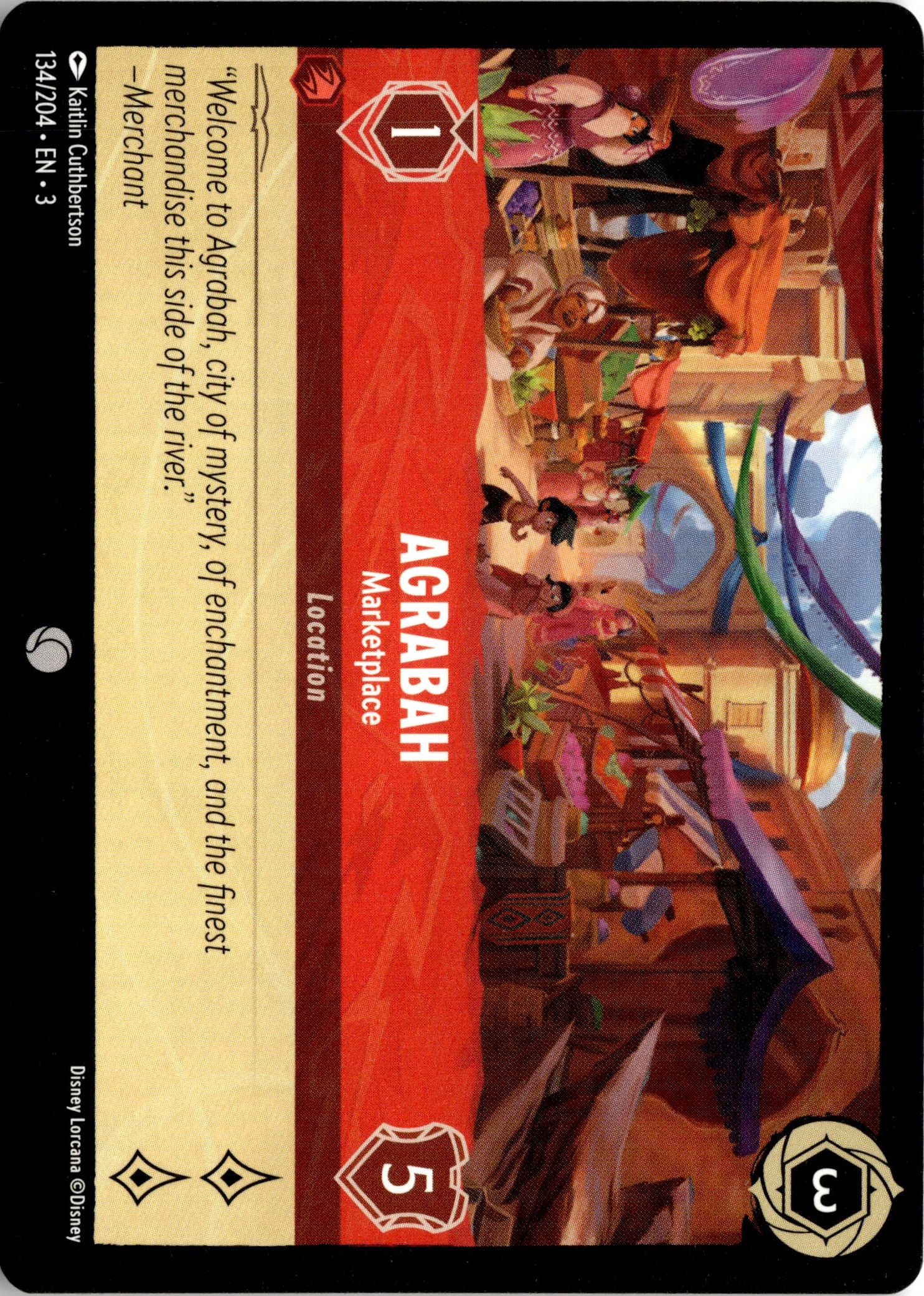 2024 Disney Lorcana En 3 Agrabah graded slab