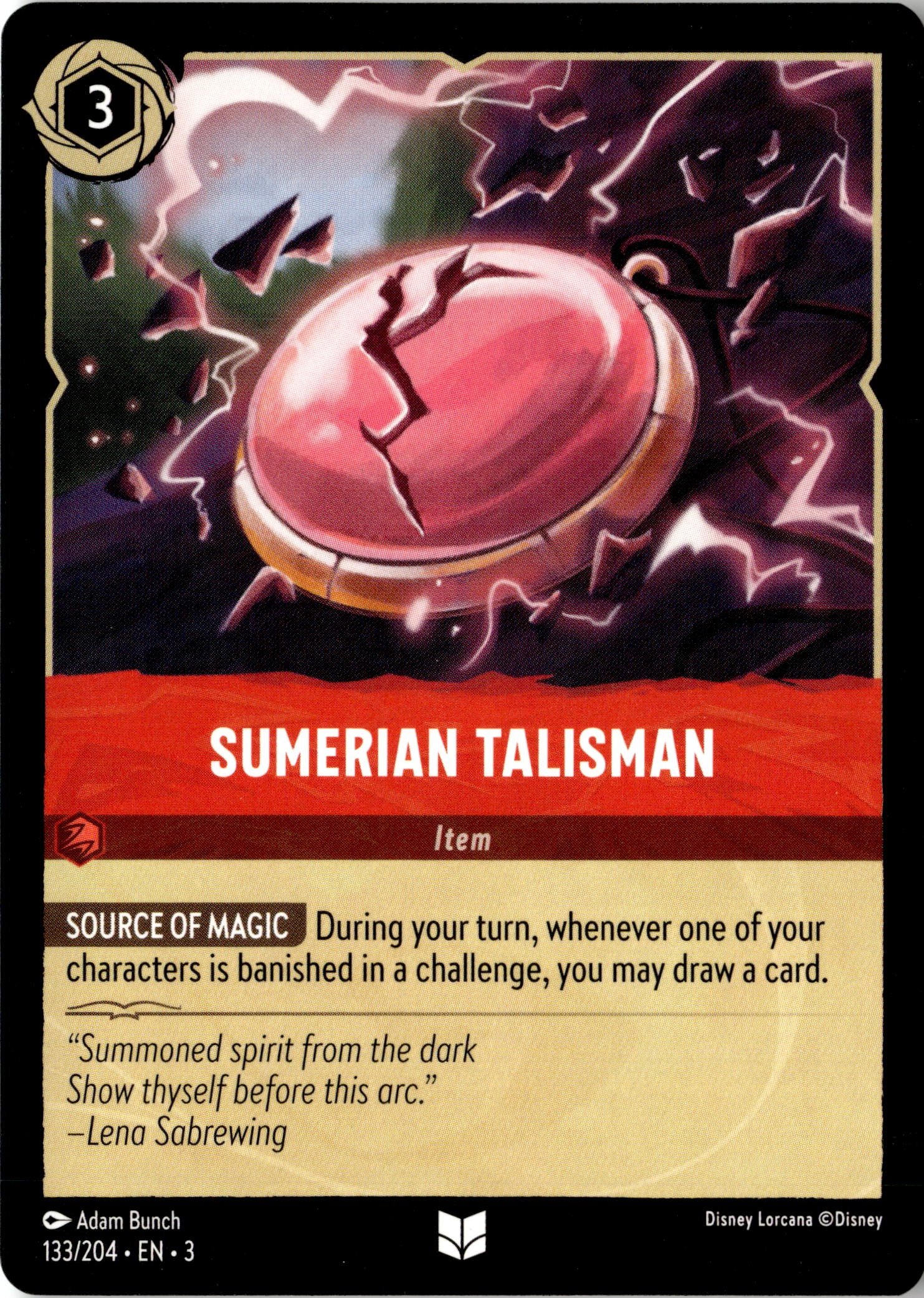 Sumerian Talisman graded slab
