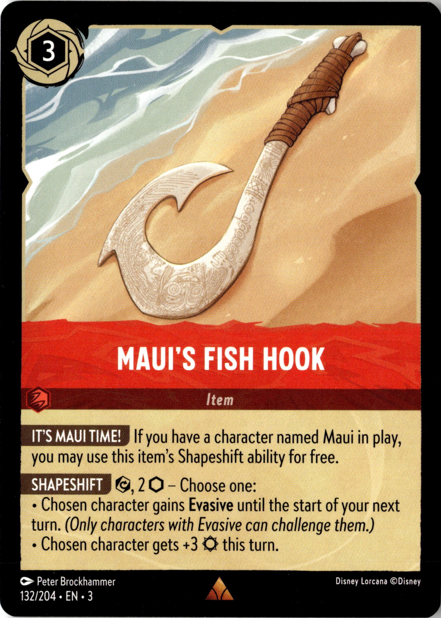 2024 Disney Lorcana En 3 Maui'S Fish Hook graded slab