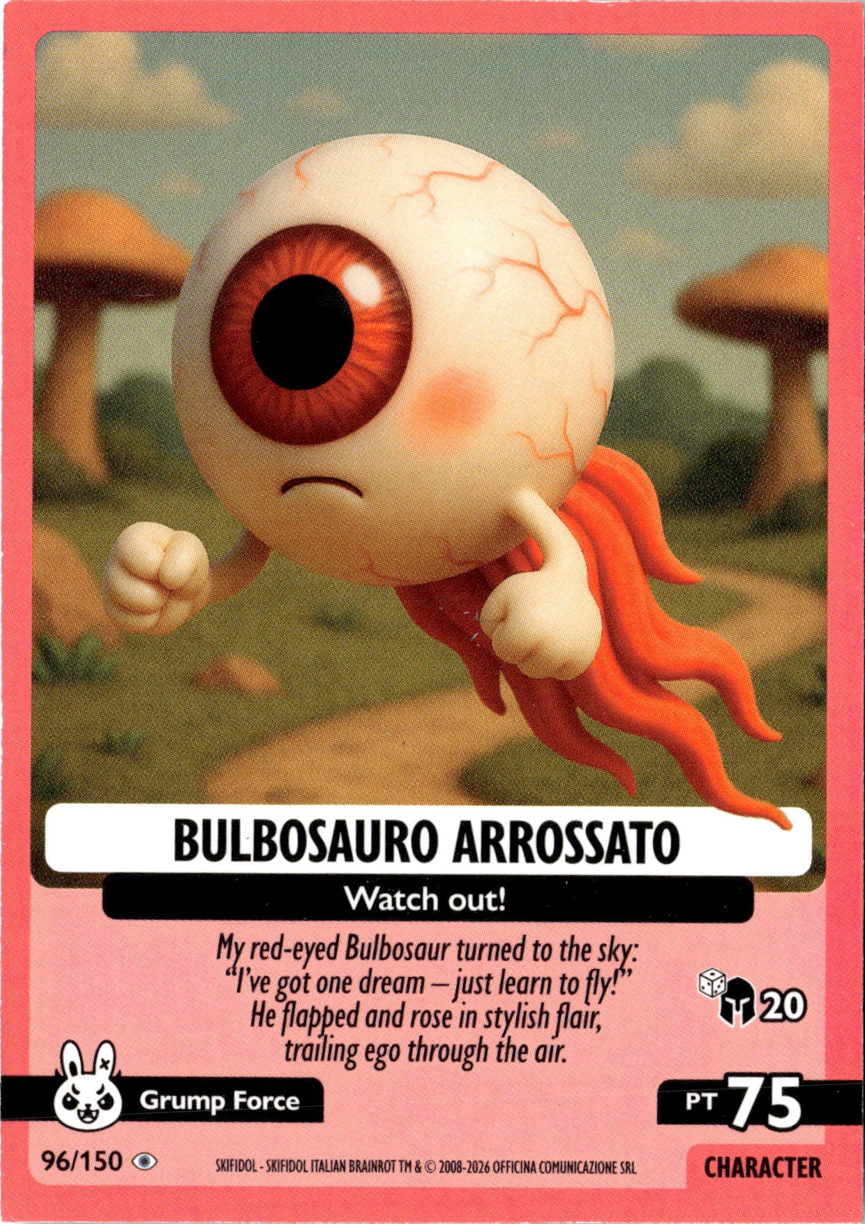 2026 Italian Brainrot Bulbosaur Arrossato graded slab