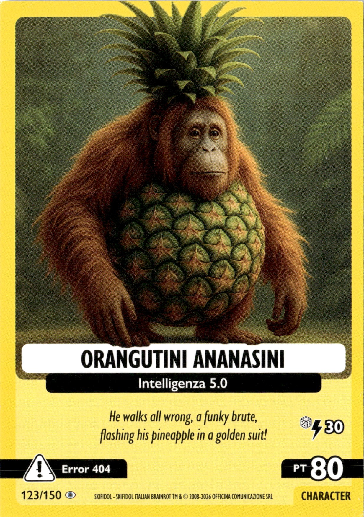 2026 Italian Brainrot Orangutini Ananasini graded slab