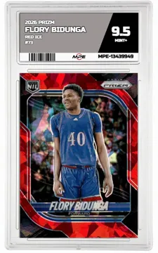 2026 PRIZM Red Ice #73 FLORY BIDUNGA MPE 9.5 MINT+ — graded card up for auction
