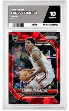 2026 PRIZM Red Ice #175 CHRIS CENAC JR. MPE 10 GEM/MT — graded card up for auction