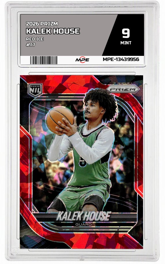 2026 PRIZM Red Ice #117 KALEK HOUSE MPE 9 MINT — graded card auctioned from the MPE vault