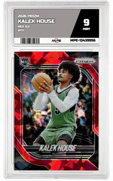 2026 PRIZM Red Ice #117 KALEK HOUSE MPE 9 MINT — graded card up for auction