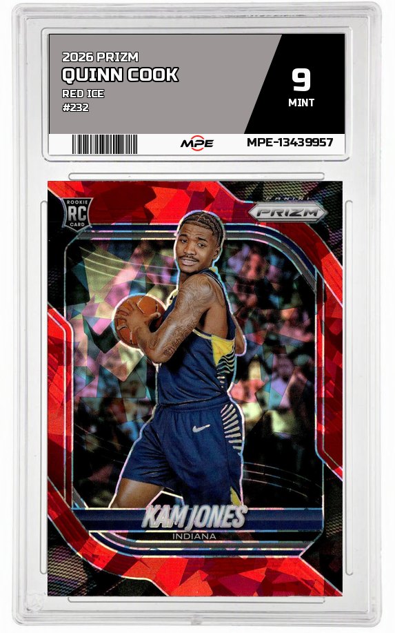 2026 PRIZM Red Ice #232 QUINN COOK MPE 9 MINT — graded card auctioned from the MPE vault
