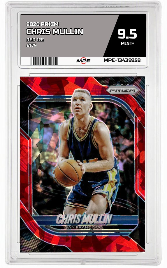 2026 PRIZM Red Ice #179 CHRIS MULLIN MPE 9.5 MINT+ — graded card auctioned from the MPE vault