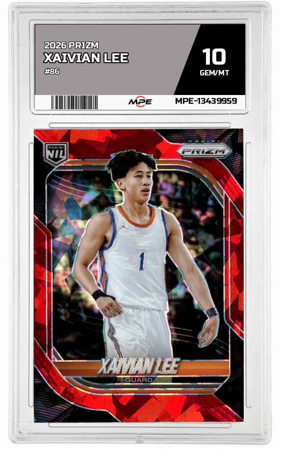2026 PRIZM #86 XAIVIAN LEE MPE 10 GEM/MT — graded card auctioned from the MPE vault