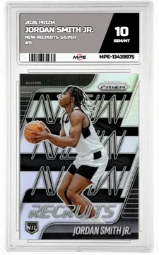 2026 PRIZM NEW RECRUITS-SILVER #11 JORDAN SMITH JR. MPE 10 GEM/MT — graded card up for auction