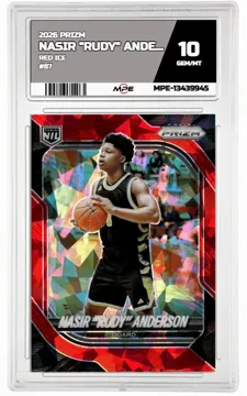 2026 PRIZM Red Ice #87 NASIR "RUDY" ANDERSON MPE 10 GEM/MT — graded card up for auction