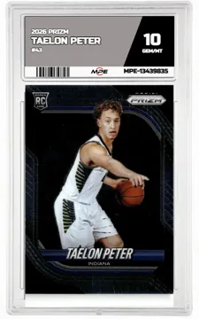 2026 PRIZM #43 TAELON PETER MPE 10 GEM/MT — graded card up for auction