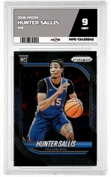 2026 PRIZM #59 HUNTER SALLIS MPE 9 MINT — graded card up for auction