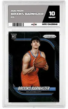 2026 PRIZM #35 BROOKS BARNHIZER MPE 10 GEM/MT — graded card up for auction