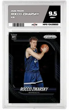 2026 PRIZM #36 ROCCO ZIKARSKY MPE 9.5 MINT+ — graded card up for auction