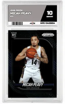 2026 PRIZM #31 MICAH PEAVY MPE 10 GEM/MT — graded card up for auction