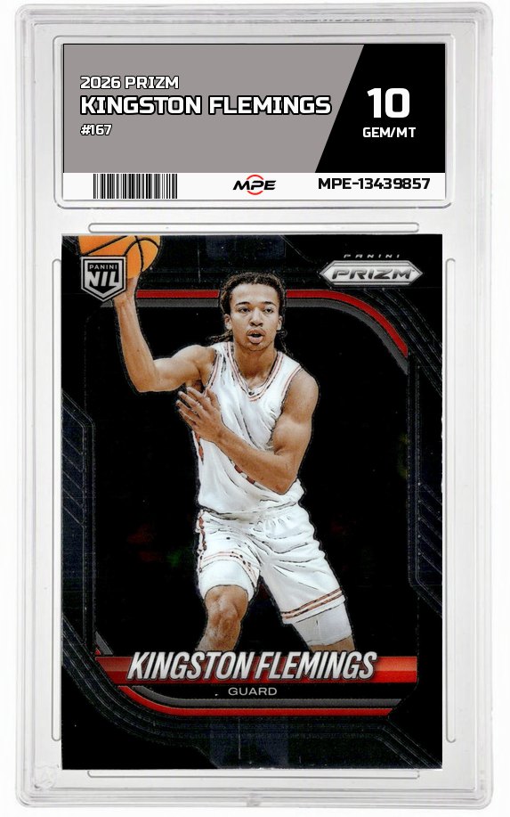 2026 PRIZM #167 KINGSTON FLEMINGS MPE 10 GEM/MT — graded card auctioned from the MPE vault