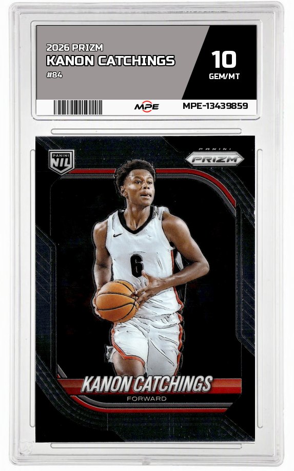 2026 PRIZM #84 KANON CATCHINGS MPE 10 GEM/MT — graded card auctioned from the MPE vault