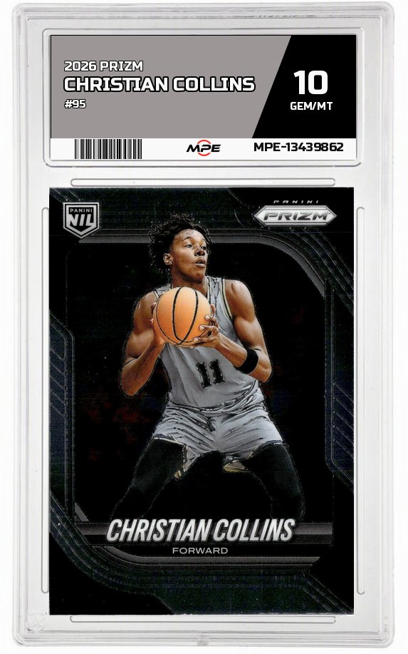 2026 PRIZM #95 CHRISTIAN COLLINS MPE 10 GEM/MT — graded card auctioned from the MPE vault