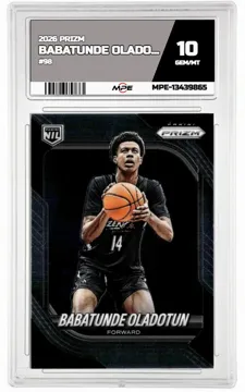 2026 PRIZM #98 BABATUNDE OLADOTUN MPE 10 GEM/MT — graded card up for auction