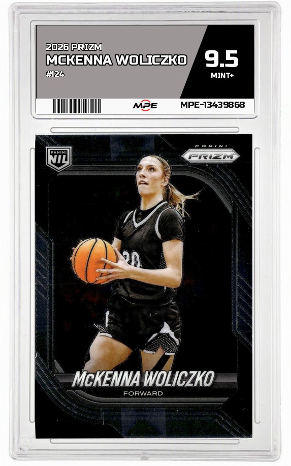 2026 PRIZM #124 MCKENNA WOLICZKO MPE 9.5 MINT+ — graded card auctioned from the MPE vault