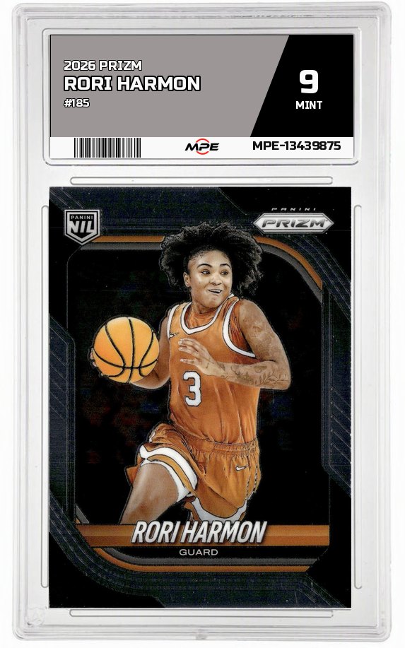 2026 PRIZM #185 RORI HARMON MPE 9 MINT — graded card auctioned from the MPE vault