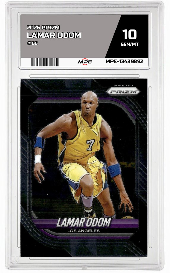 2026 PRIZM #166 LAMAR ODOM MPE 10 GEM/MT — graded card auctioned from the MPE vault