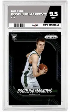 2026 PRIZM #38 BOGOLJUB MARKOVIC MPE 9.5 MINT+ — graded card up for auction