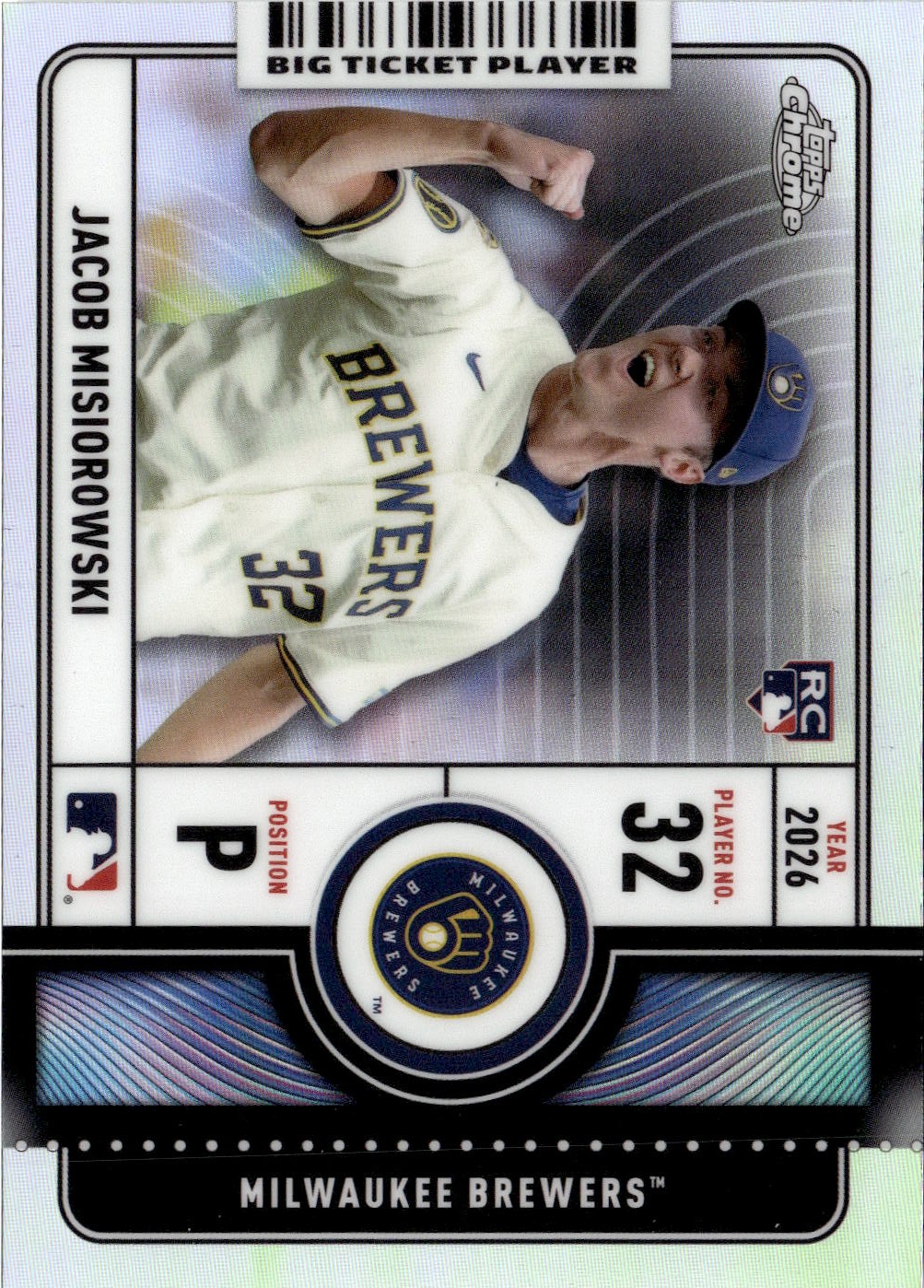 2026 Topps Chrome Jacob Misiorowski graded slab