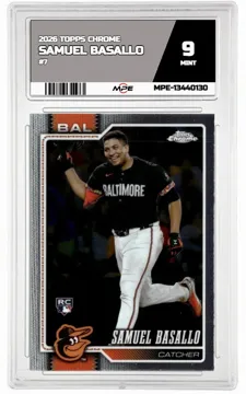 2026 TOPPS CHROME #7 SAMUEL BASALLO MPE 9 MINT — graded card up for auction