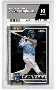 2026 TOPPS CHROME #162 VINNIE PASQUANTINO MPE 10 GEM/MT — graded card up for auction