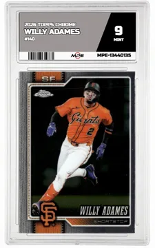 2026 TOPPS CHROME #140 WILLY ADAMES MPE 9 MINT — graded card up for auction