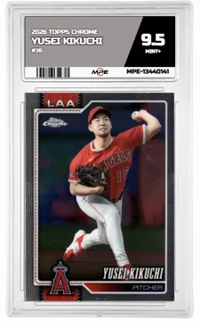 2026 TOPPS CHROME #36 YUSEI KIKUCHI MPE 9.5 MINT+ — graded card up for auction