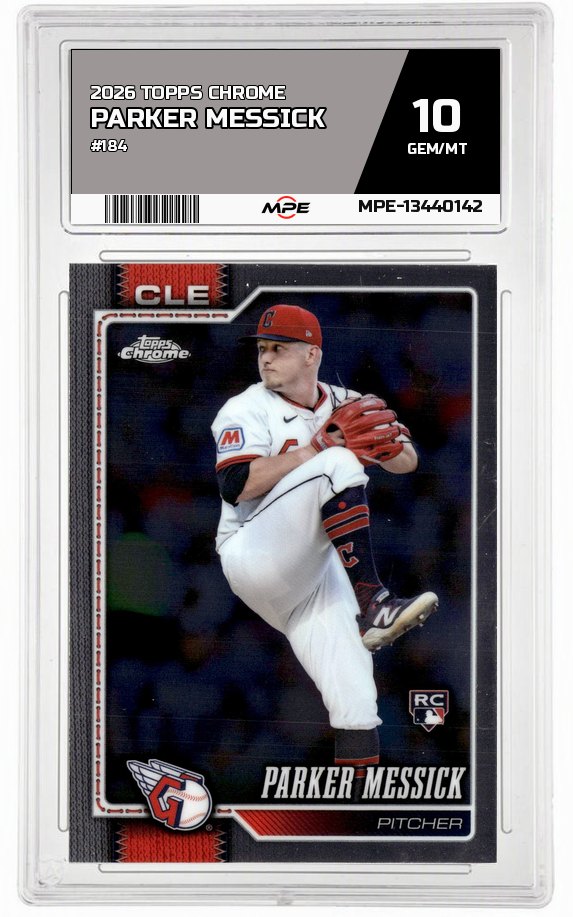 2026 TOPPS CHROME #184 PARKER MESSICK MPE 10 GEM/MT — graded card auctioned from the MPE vault