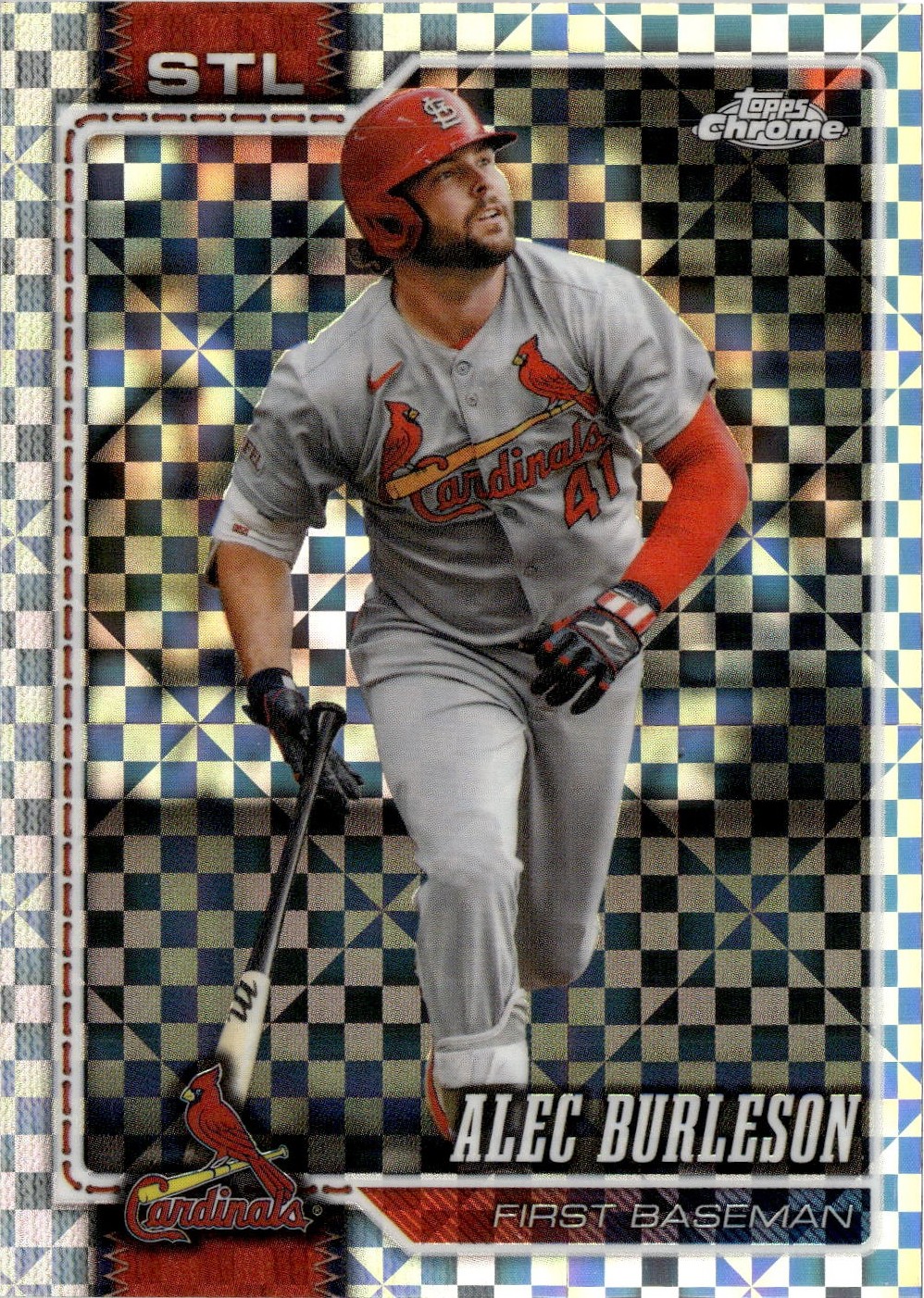 2026 Topps Chrome Alec Burleson graded slab