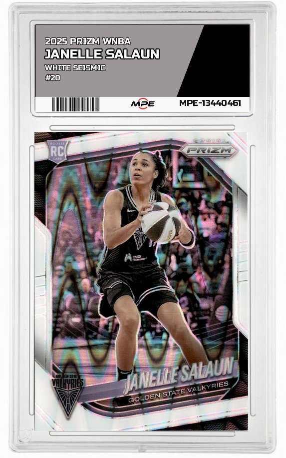 2025 PRIZM WNBA WHITE SEISMIC #20 JANELLE SALAUN — graded card auctioned from the MPE vault