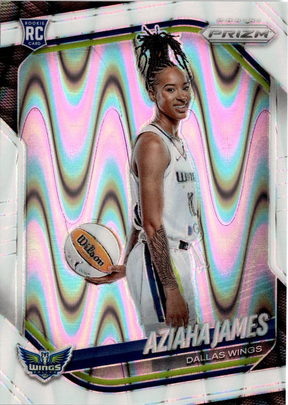 2025 Prizm Wnba Aziaha James graded slab