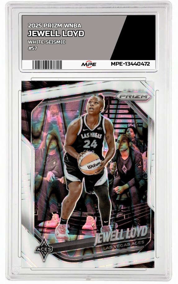 2025 PRIZM WNBA WHITE SEISMIC #57 JEWELL LOYD — graded card auctioned from the MPE vault