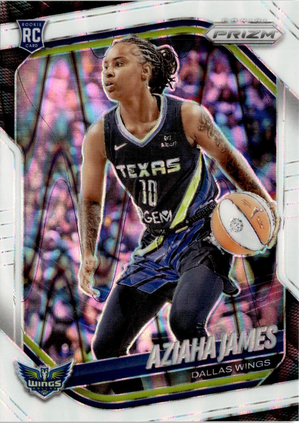 2025 Prizm Wnba Aziaha James graded slab