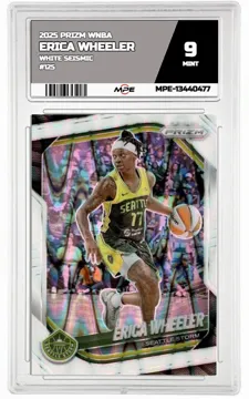 2025 PRIZM WNBA WHITE SEISMIC #125 ERICA WHEELER MPE 9 MINT — graded card up for auction