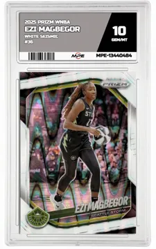 2025 PRIZM WNBA WHITE SEISMIC #36 EZI MAGBEGOR MPE 10 GEM/MT — graded card up for auction