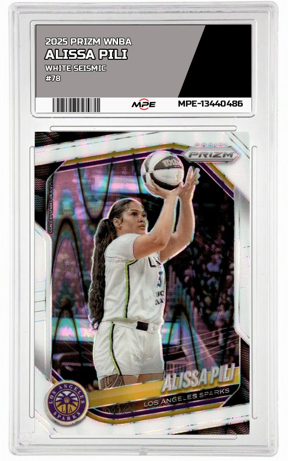 2025 PRIZM WNBA WHITE SEISMIC #78 ALISSA PILI — graded card auctioned from the MPE vault