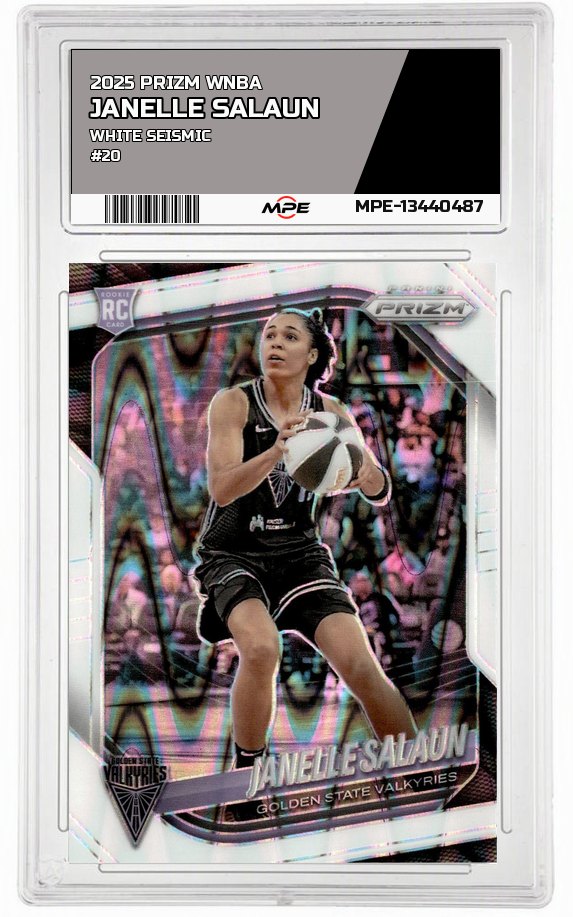 2025 PRIZM WNBA WHITE SEISMIC #20 JANELLE SALAUN — graded card auctioned from the MPE vault