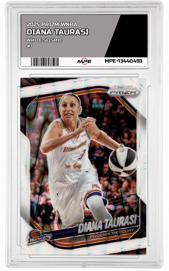 2025 PRIZM WNBA WHITE SEISMIC #7 DIANA TAURASI — graded card auctioned from the MPE vault