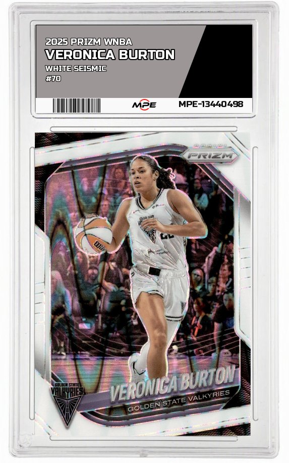 2025 PRIZM WNBA WHITE SEISMIC #70 VERONICA BURTON — graded card auctioned from the MPE vault